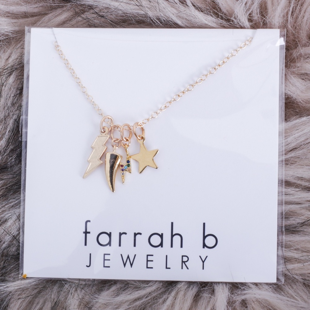 Farrah B Eclectic Rock Charm Necklace